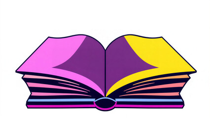 open book vector illustration