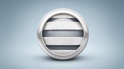 Distinctive white and black oval object captured in detail illustrating quantum calculated fiber confluence heat grid concept