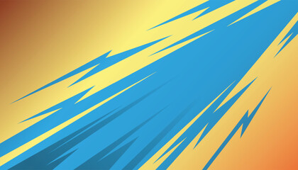yellow light thunder bold comic vector background