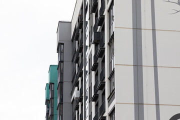 High-rise apartment buildings in a modern residential area showcasing rental and mortgage options for potential homeowners