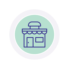 Restaurant  color circle icon , vector, pixel perfect, illustrator file 
