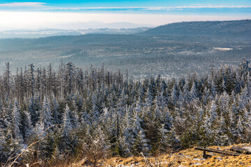 Winterlandschaft auf dem Wurmberg im Harz