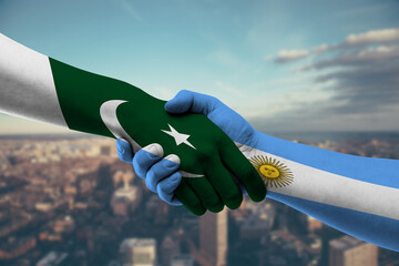 Shaking hands Pakistan and_Argentina
