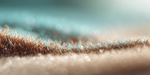Abstract Macro View of Textured Fibers with Shallow Depth of Field