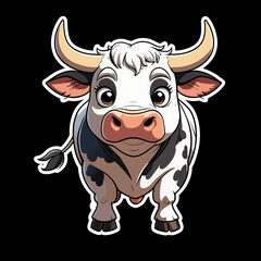 cow sticker.eps