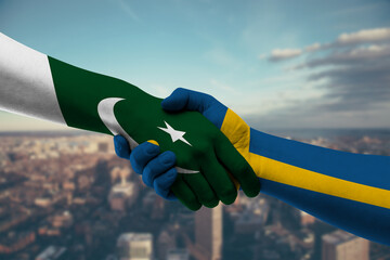 Shaking hands Pakistan and_Sweden