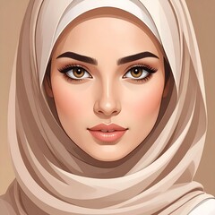 Naklejka premium 3D Arabian woman
