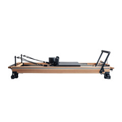  A Modern Pilates Reformer Awaits, Ready for Strength and Flexibility [Transparent Background PNG]