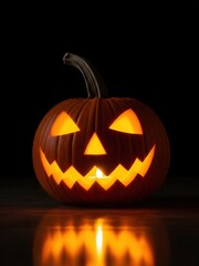 Glowing Jack o' Lantern Photoshoot for Halloween Celebration