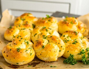 Fototapeta premium Freshly baked, golden-brown knots