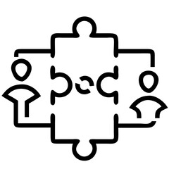 vector puzzle icon
