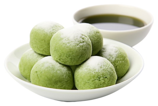 PNG Matcha mochi dessert sweets food.