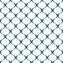Ribbon blue link fence