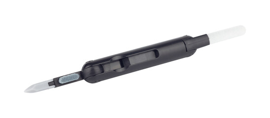 multitool for cleaning headphones folded, isolated from the background	