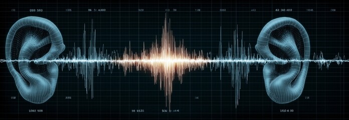 Education diagram: speaker-to-ear sine wave