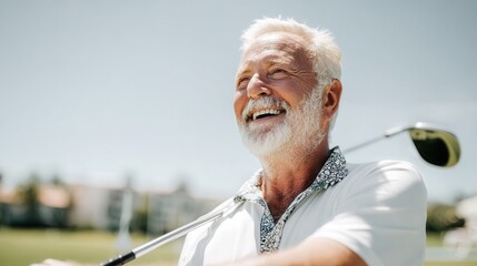 Older Man with Golf Club