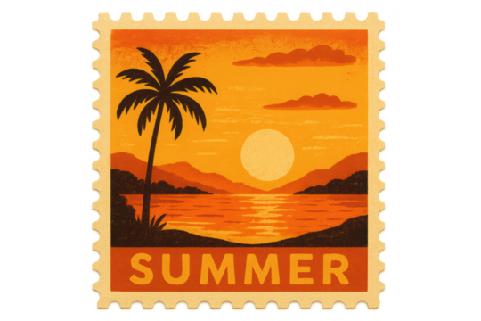 Summer sunset creates warm nature vibes inspiring travel holiday and vacation trip journeys full beauty, PNG Transparent