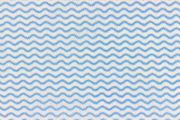 towel background with blue wavy pattern, texture