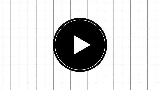 Play Button Live Streaming Template Transparent Sign of Streaming. Broadcasting Online Video Video player icon triangle shape button icon animation with Transparent background.