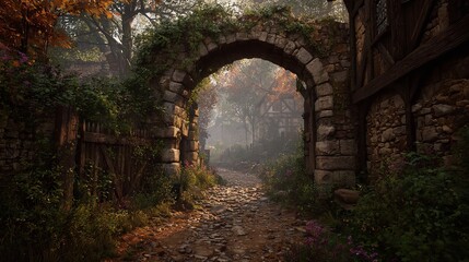 Obraz premium A view through the fairy bridge on the Isle of Skye