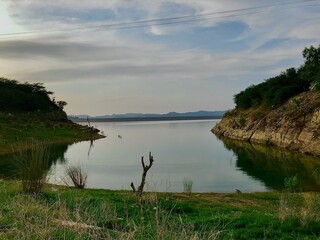 A calming landscape where the road gently stretches forward