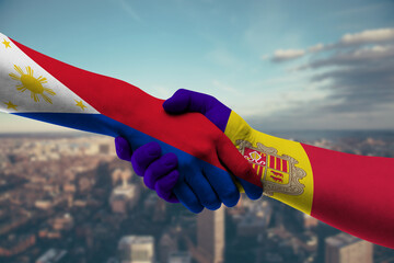Shaking hands Philippines and_Andorra