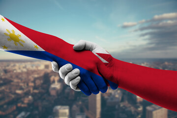 Shaking hands Philippines and_Bahrain