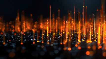 tech background glowing data lines discount highlight