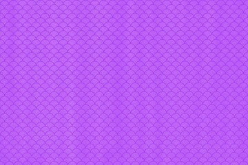 Skin or scale texture of snake, fish, dragon, reptile, mermaid on purple background. Purple wallpaper. Purple pattern. Violet design for wrapping, paper, textile, scrapbook, decoration, packaging, etc