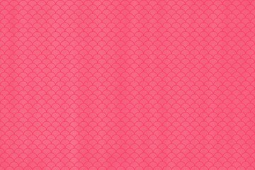 Pink or red pattern wallpaper or background. Seamless pattern with scale, skin, leather, wave texture of fish, mermaid, sea. luxury, pink color