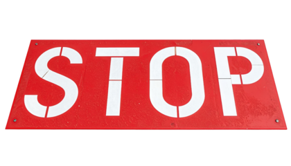 Traffic Halt: A red stop sign conveys a clear message of stopping, essential for maintaining order and ensuring road safety.