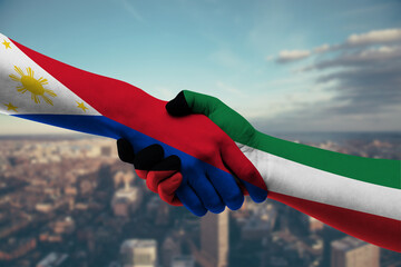 Shaking hands Philippines and_Kuwait
