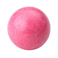 Fototapeta premium Pink watercolor sphere with textured surface isolated on a transparent background ball