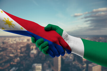 Shaking hands Philippines and_Nigeria