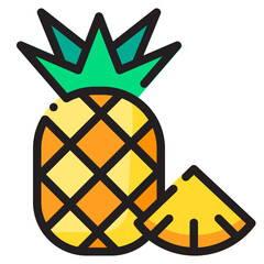 Travel Icon Set. This is lineal color icon style. 