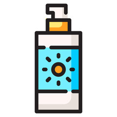 Travel Icon Set. This is lineal color icon style. 