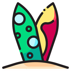 Travel Icon Set. This is lineal color icon style. 