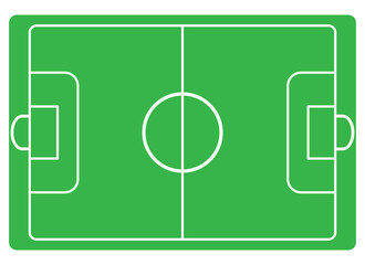 Football field icon concept Linear Pictogram. Simple element illustration.