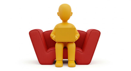 silhouette of a person sitting on a sofa while playing on a laptop