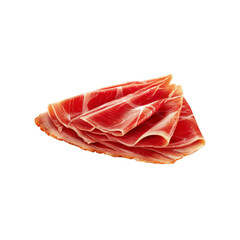 Delicious Slices of Prosciutto Ham, Close-Up Studio Shot