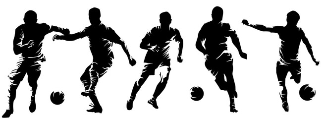 silhoutte soccer football player isolated background sport  © melisa