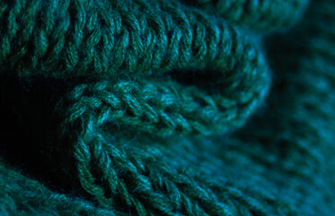 Teal handmade woven texture for creative designand visual projects.