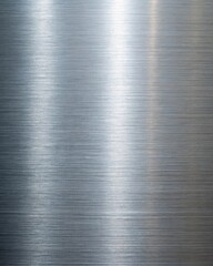 Shiny brushed metal texture background with smooth gradient and bright reflections, perfect for modern industrial designs and decorative elements