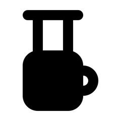 Aeropress Icon Filled
