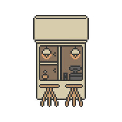store front shop pixel art