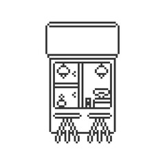 store front shop pixel art