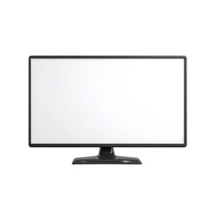 Sleek modern computer monitor with blank white screen for your product mockup and advertising needs today