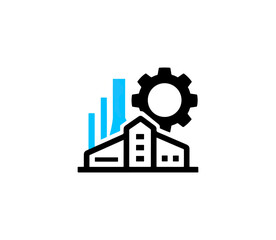 Modern urban structures illustration