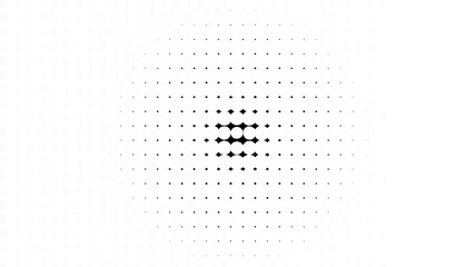 Abstract radial wave halftone animation. Abstract Dotted Halftone dots for luma track matte mask transition. Background alpha channel. 4k Video Animation	
