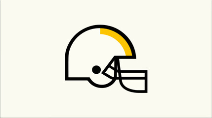 Football helmet illustration sports graphic design